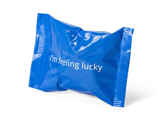 Fortune Cookie personalized wrapper - Google campaign