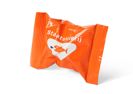 Fortune Cookie orange wrapper - Staatsloterij