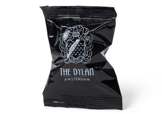 Fortune Cookie black wrapper - The Dylan Amsterdam